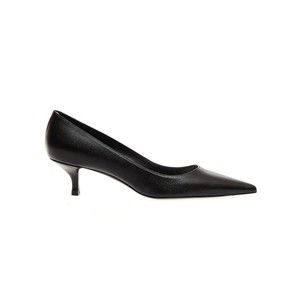 Stuart Weitzman Black Leather Hammered Pumps - NWT